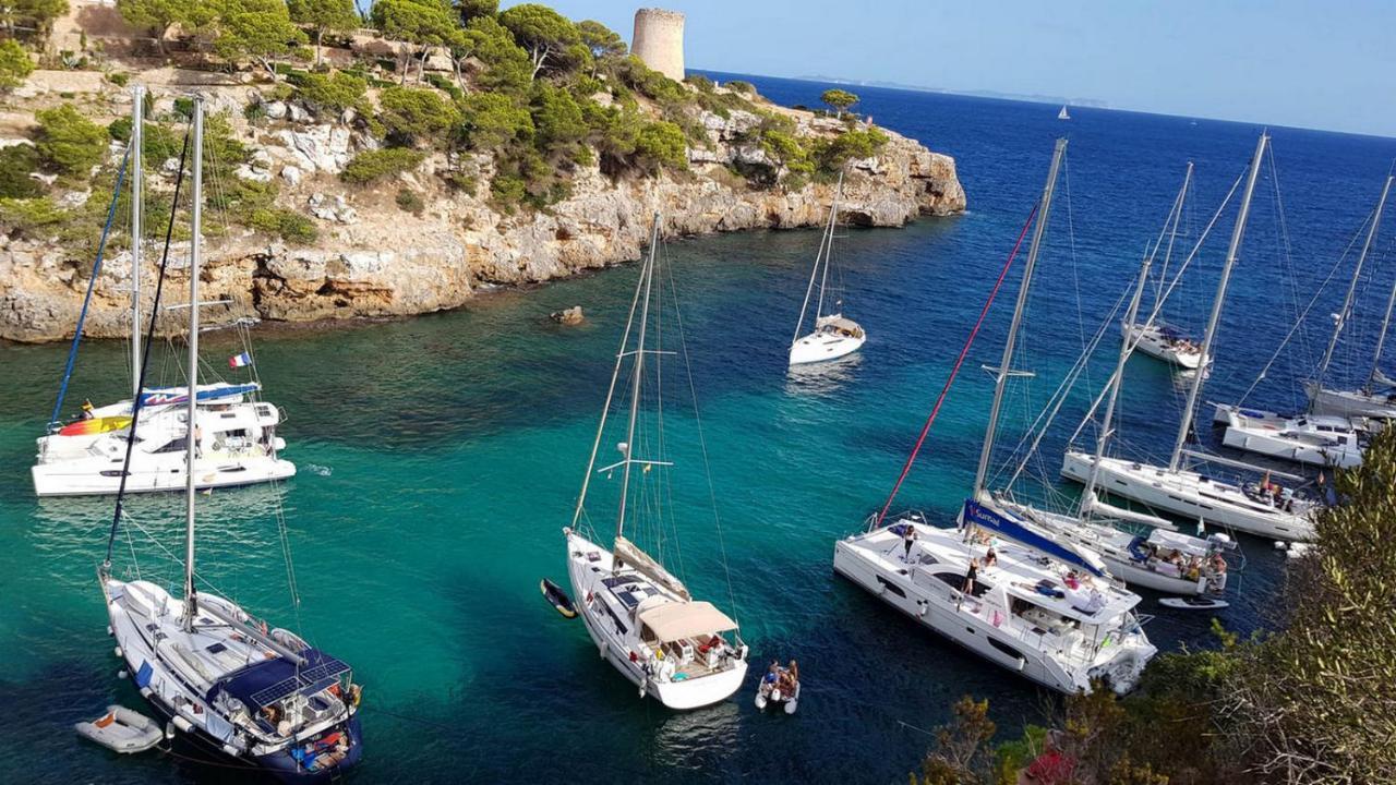 * Casa Del Diamante - Meer- Und Buchtblick Villa * Cala Pi  Exterior photo